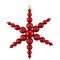 Northlight 3-Finish Snowflake Commercial Christmas Ornament - 18" - Red